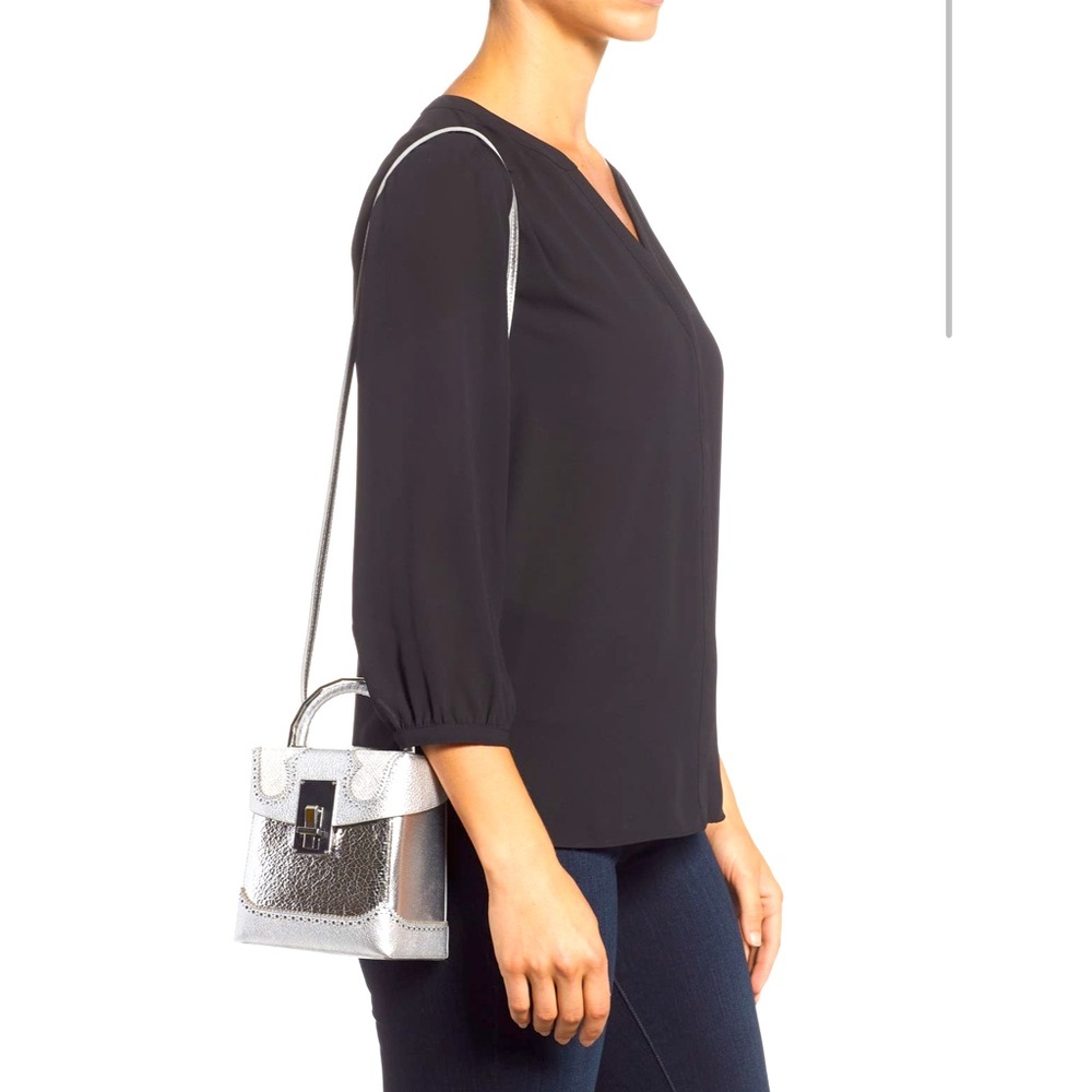 Beautiful and unique, The Volon Great Alice Leather Box Bag.